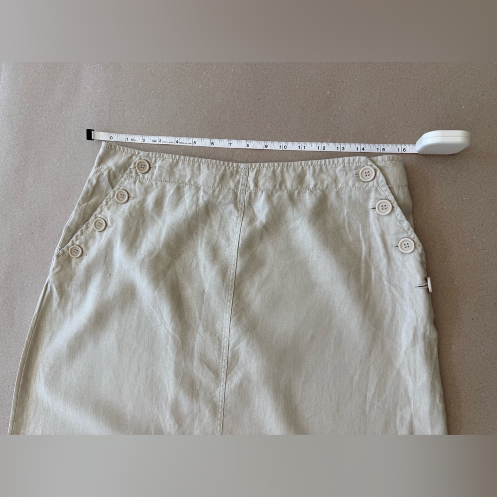 Max Studio — NWOT Maxi Linen Skirt with Button Detailing — Size L - Picture 4 of 11